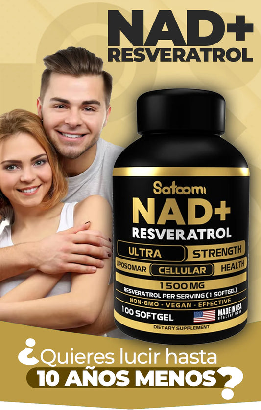 NAD + RESVERATROL 🍇 La fórmula avanzada para quienes no quieren envejecer antes de tiempo